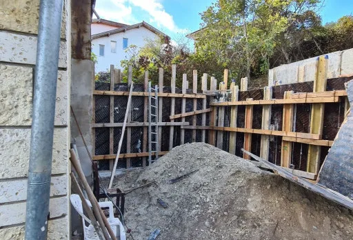 Construction of retaining walls and landscaping in Balchik