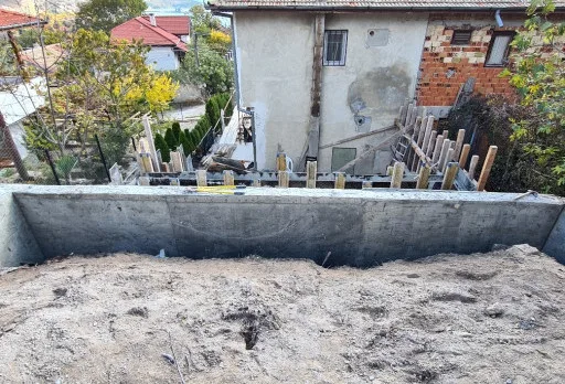 Construction of retaining walls and landscaping in Balchik