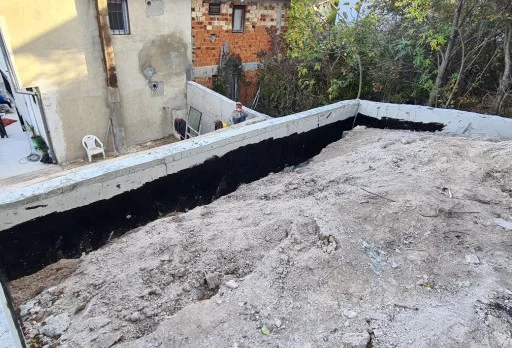 Construction of retaining walls and landscaping in Balchik