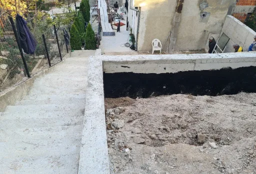 Construction of retaining walls and landscaping in Balchik