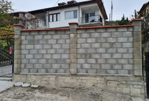 Construction of retaining walls and landscaping in Balchik