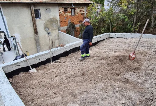 Construction of retaining walls and landscaping in Balchik