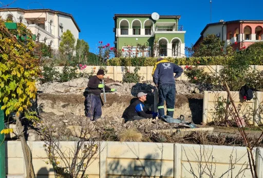 Строителство на подпорна стена на къща голф Лайтхаус в близост до Балчик