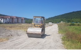 Compact asphalt for a road in Albena area