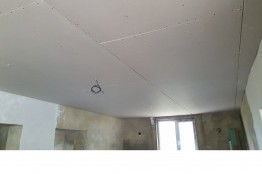 Installaton of plasterboard ceiling with frame in Balchik area